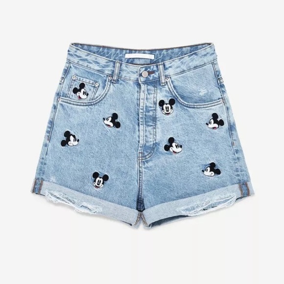 Zara Pants - Zara Trafaluc Mickey Mouse Shorts